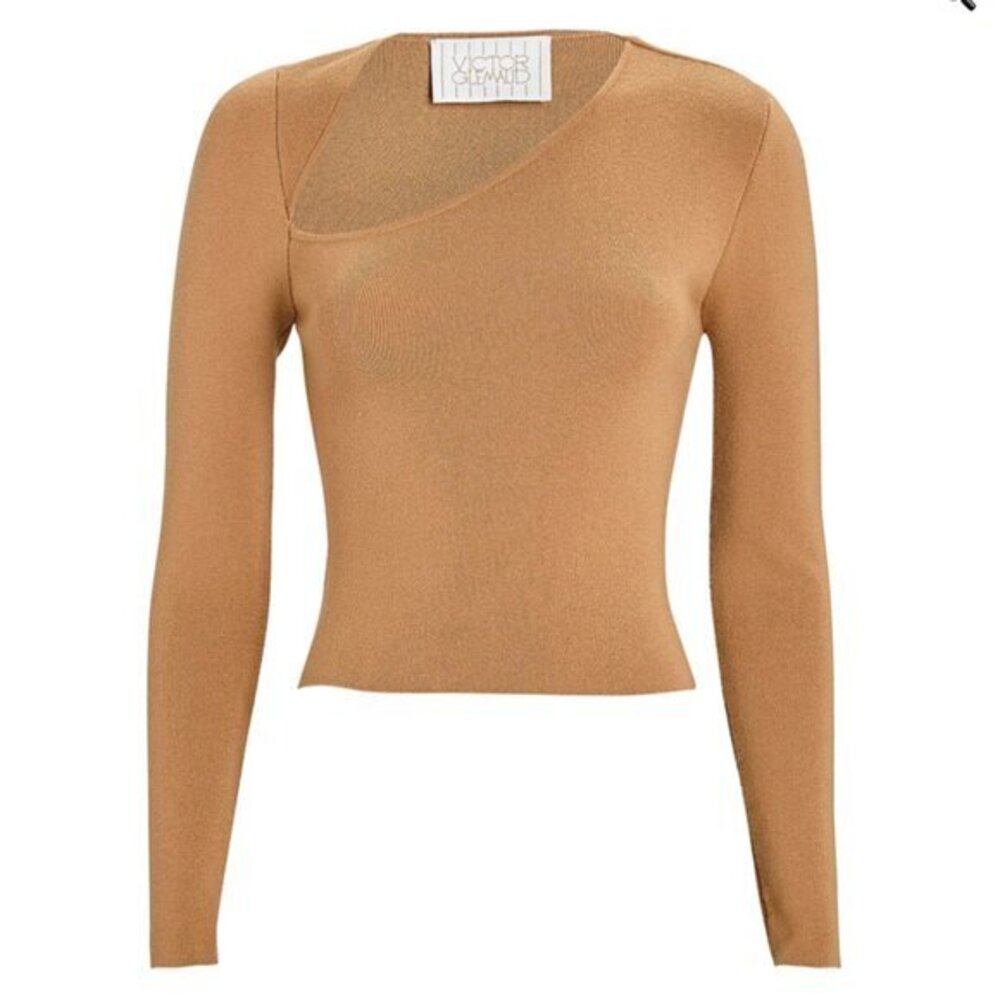 NWT Victor Glemaud Wool Asymmetrical Sweater Top Size L